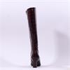 Wonders Vita High Heel Knee High Boot - Burgundy Croc